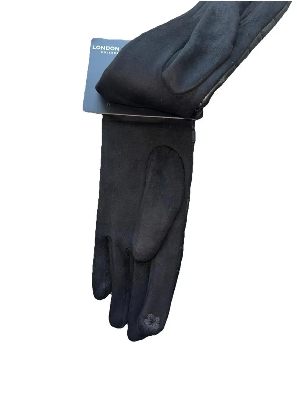London Fog Women’s Dress Touch Screen Compatible Gloves-black- One Size New